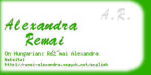 alexandra remai business card